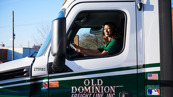 Female Driver in OD Truck