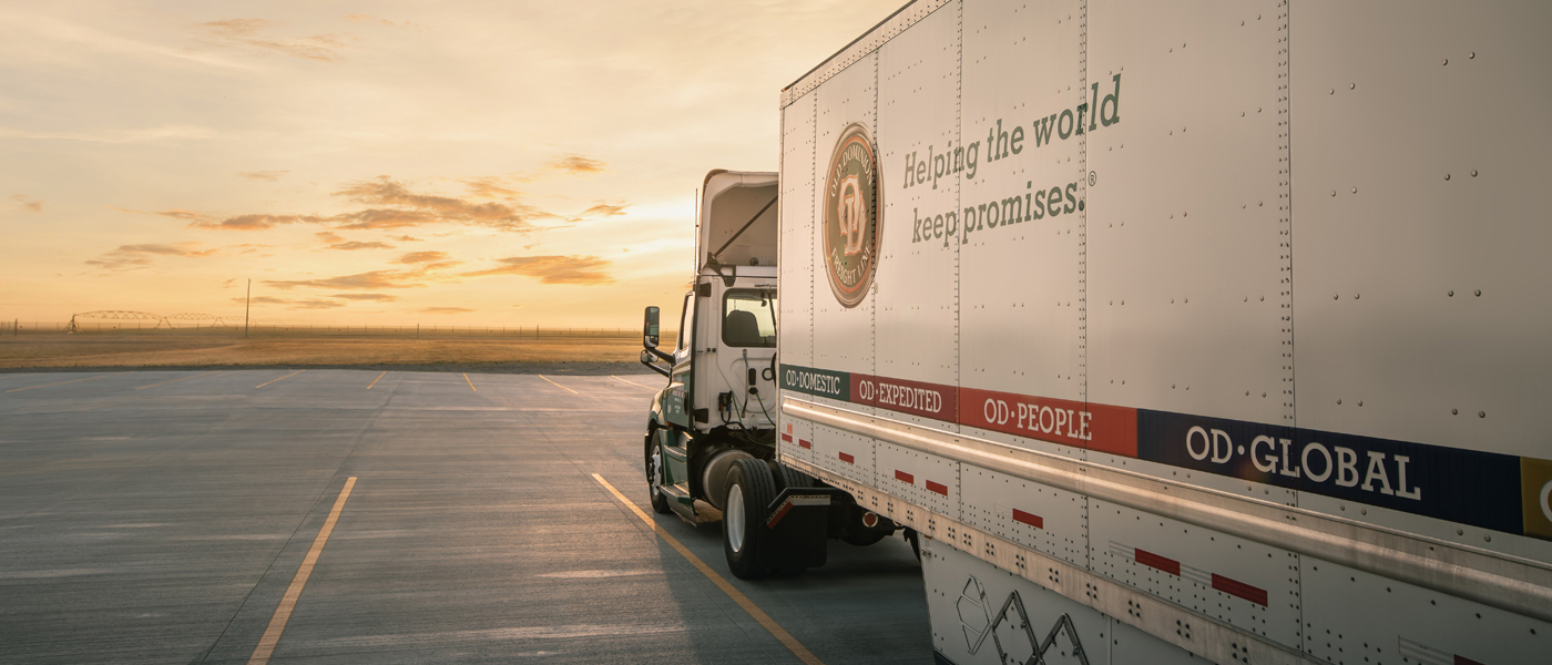 Helping the World Keep Promises Motto on OD Truck