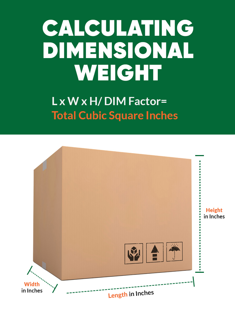 Calculating Dimensional Weight 