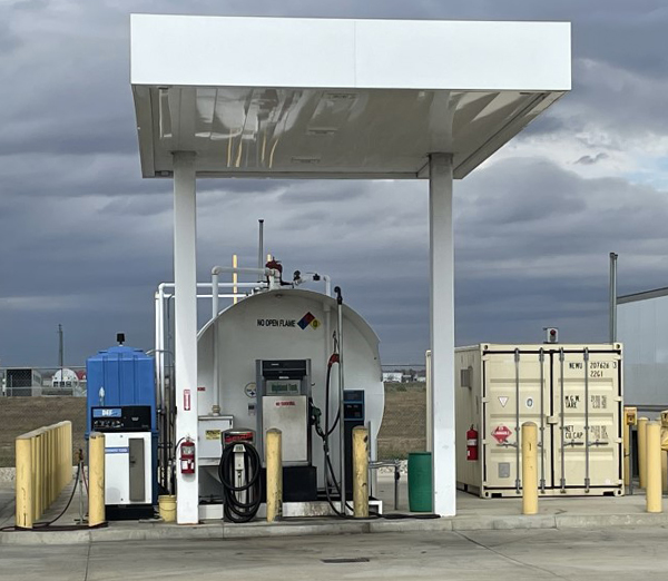 Fuel Island at Edinburgh Service Center